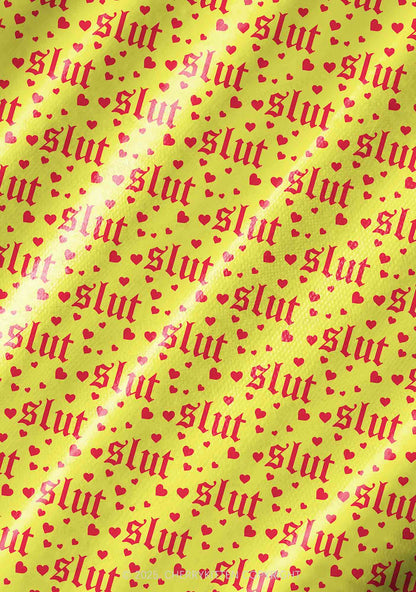 Yellow Slxt Y2K Pet Tank Top Cherrykitten