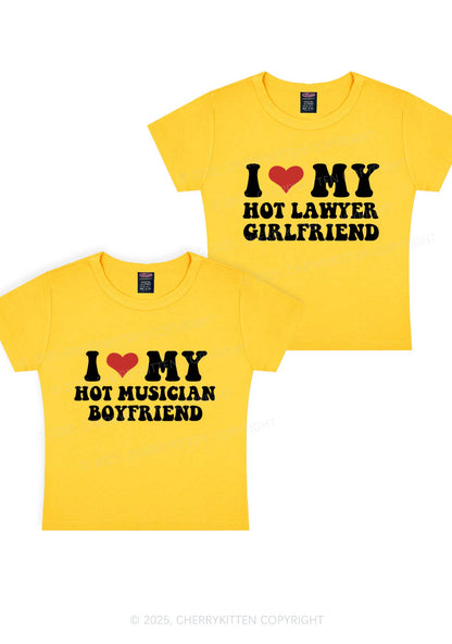 Custom My Hot Lawyer GF Y2K Valentine's Day Baby Tee Cherrykitten