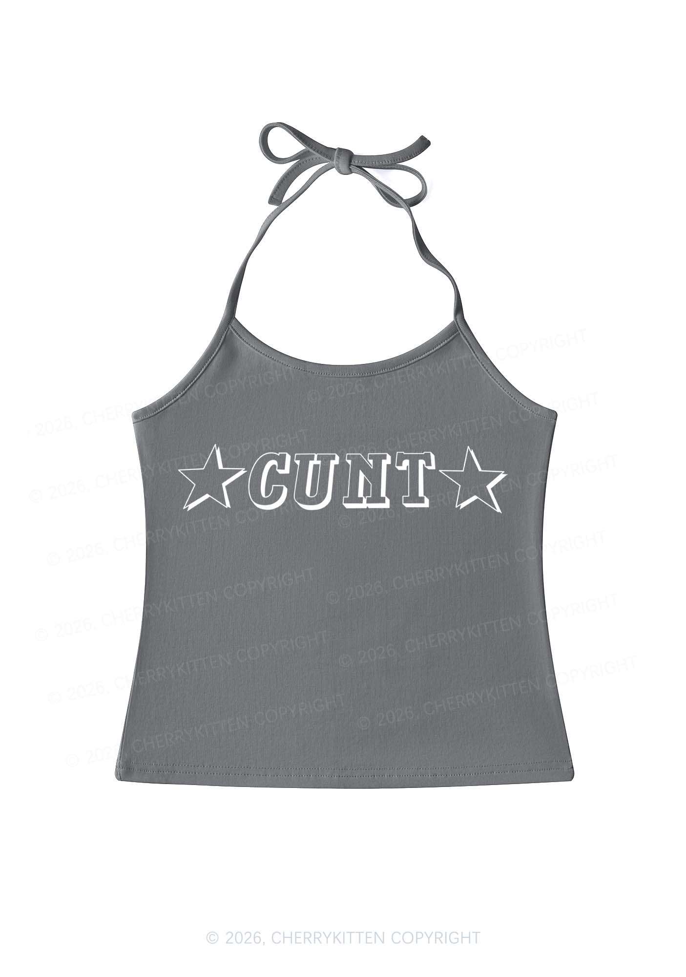 Star Count Y2K Halter Neck Cami Cherrykitten