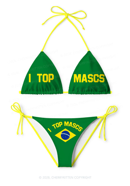 I Top Mascs Pride Y2K Print Bikini Set Cherrykitten