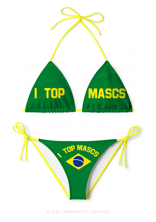 I Top Mascs Pride Y2K Print Bikini Set Cherrykitten