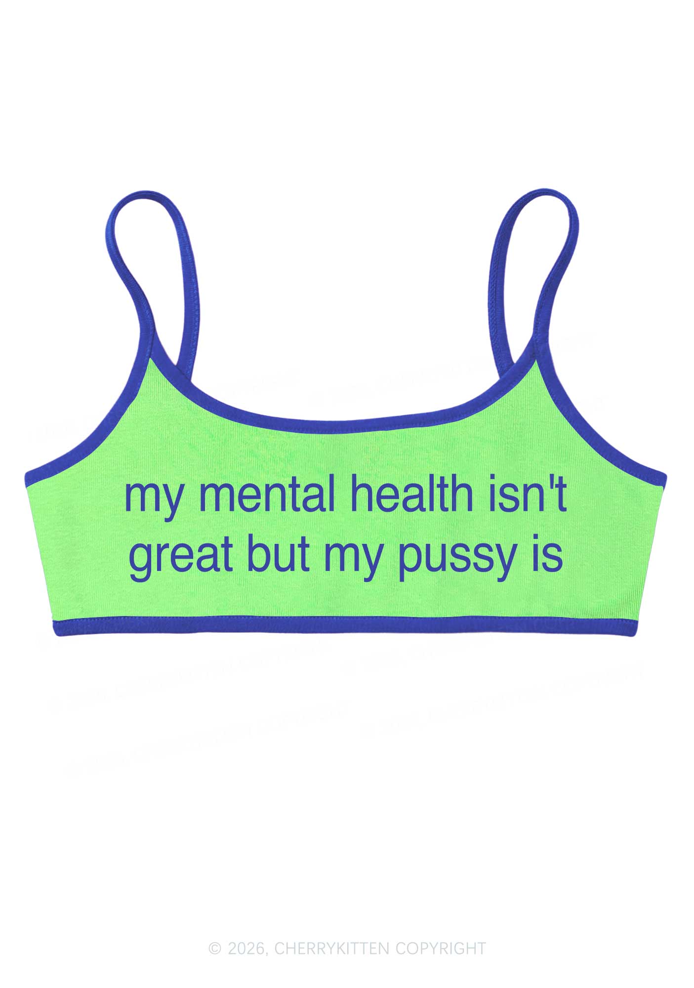 Great Mental Health Y2K Super Crop Cami Cherrykitten
