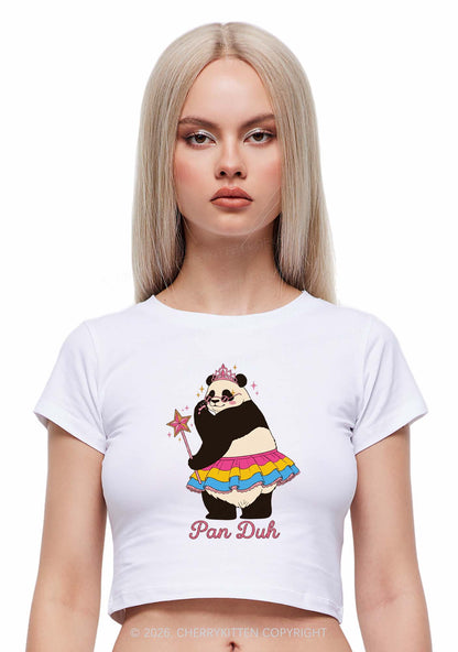 Pan Duh Pride Y2K Baby Tee Cherrykitten