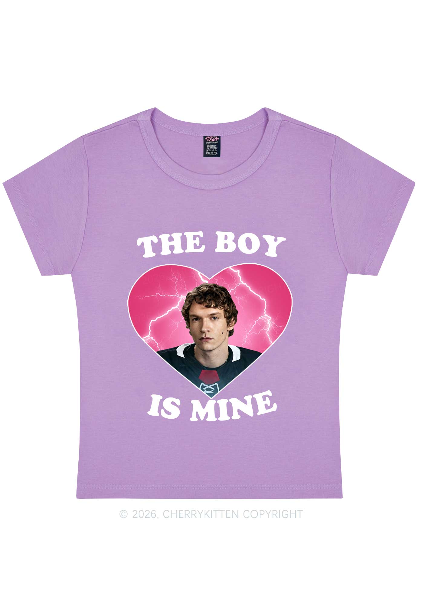 The Boy Is Mine CS Y2K Baby Tee Cherrykitten