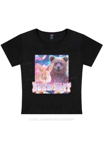 Bear Bait Pride Y2K Baby Tee Cherrykitten