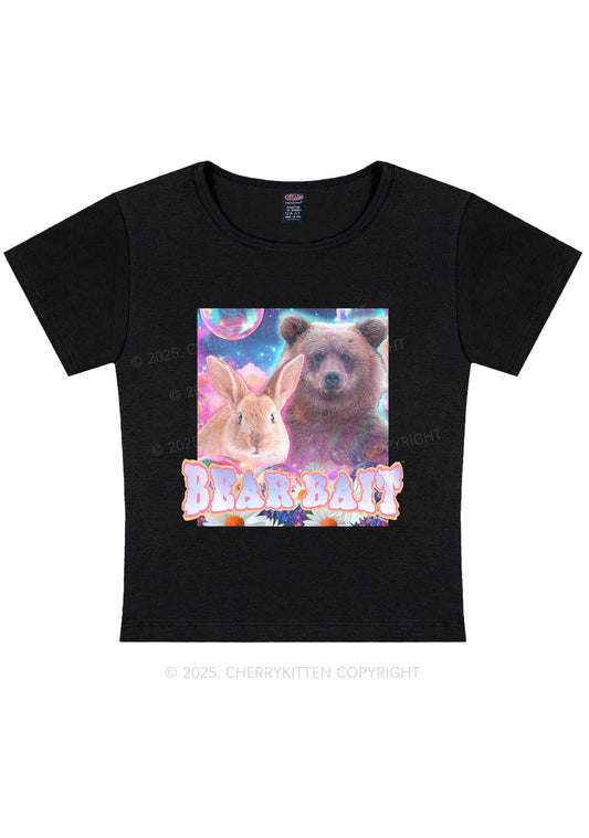 Bear Bait Pride Y2K Baby Tee Cherrykitten