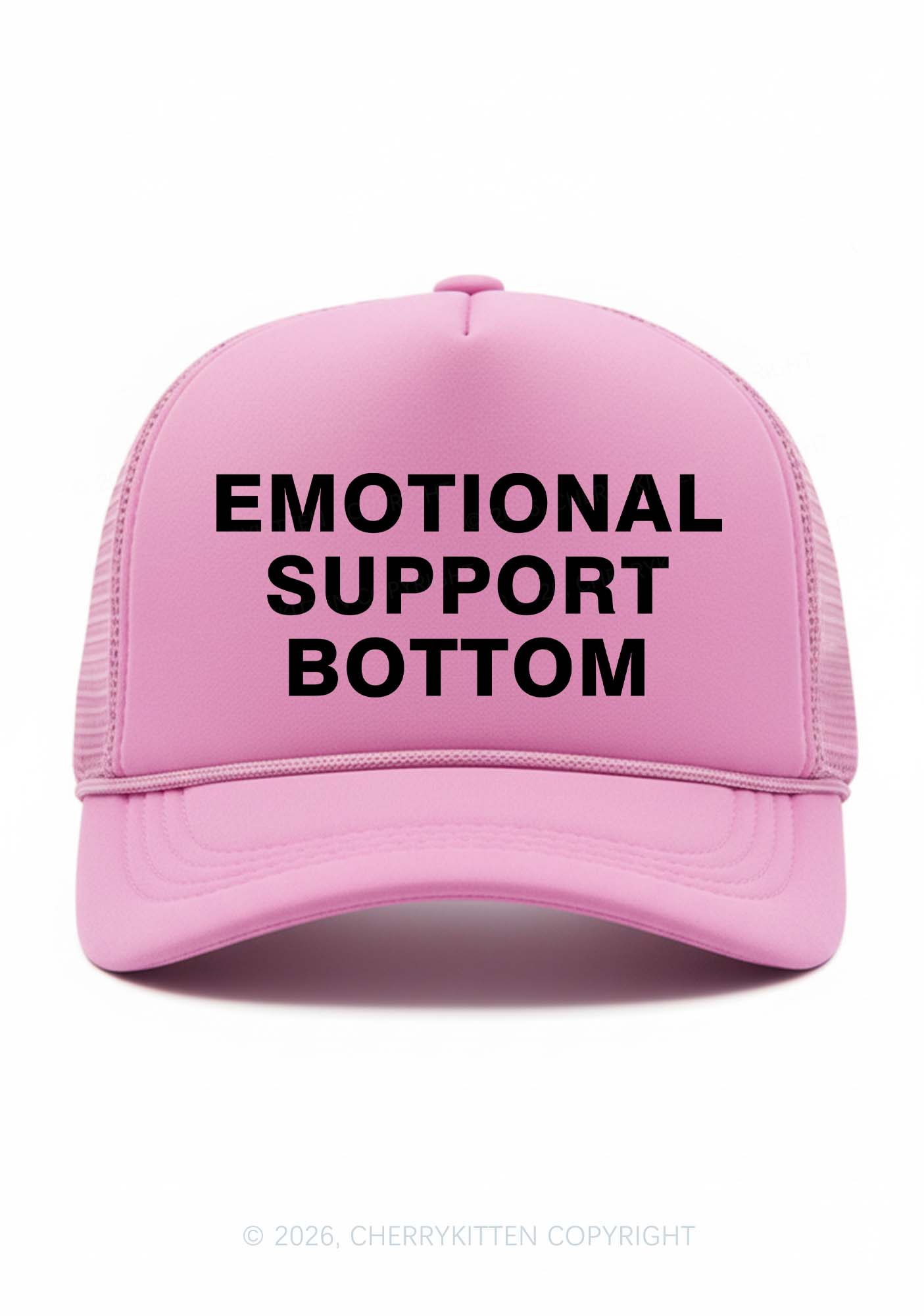 Emotional Support Bottom Pride Y2K Trucker Hat Cherrykitten