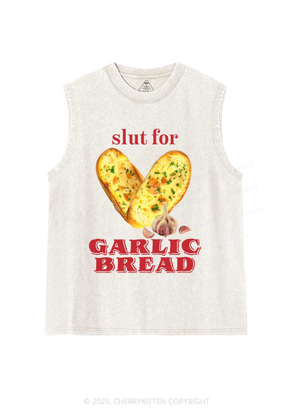 Slxt For Garlic Bread Y2K Washed Muscle Tank Cherrykitten