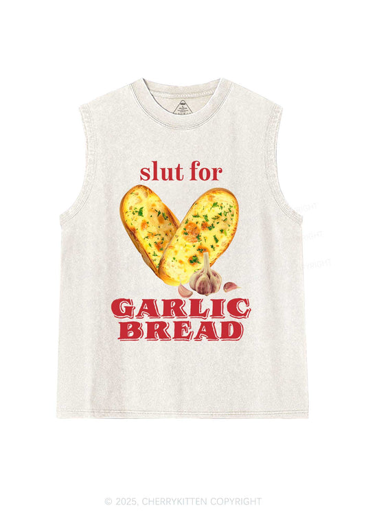 Slxt For Garlic Bread Y2K Washed Muscle Tank Cherrykitten