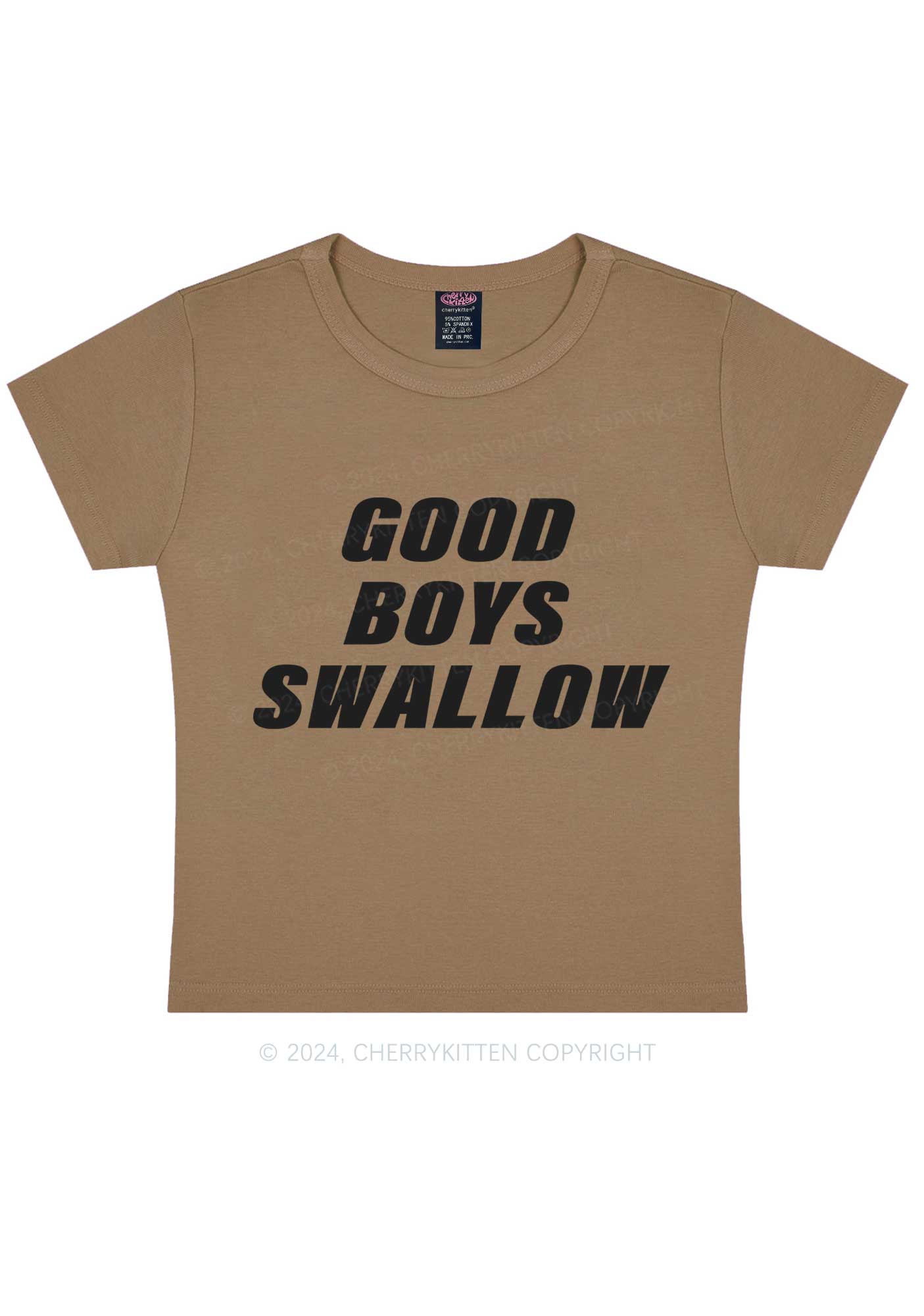 Good Boys Swallow Y2K Baby Tee Cherrykitten