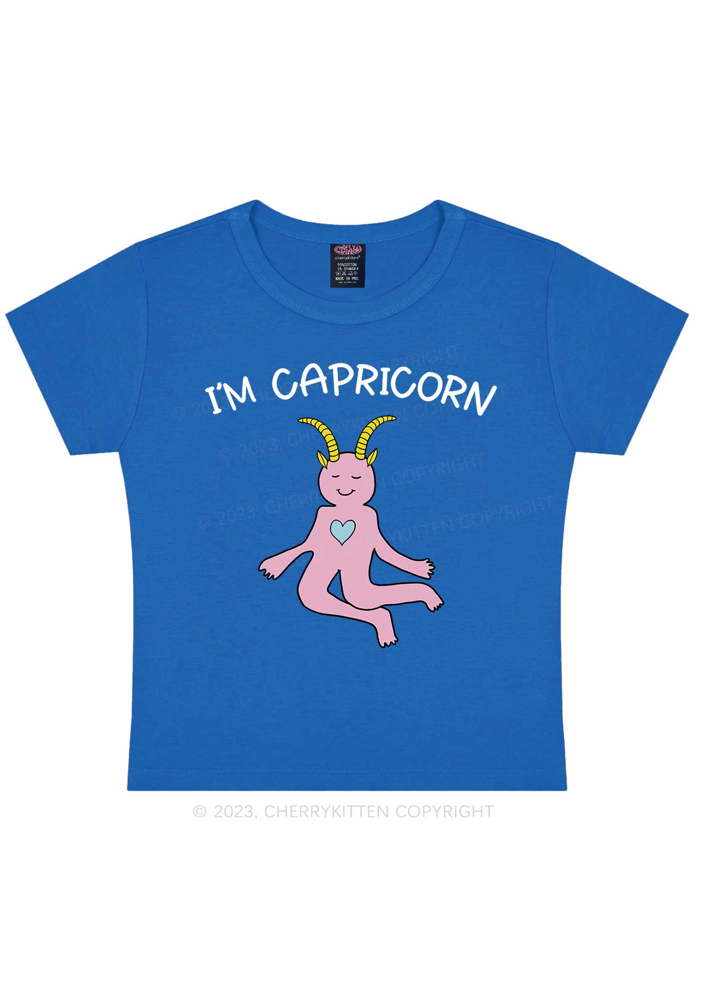 I'm Capricorn Y2K Baby Tee Cherrykitten