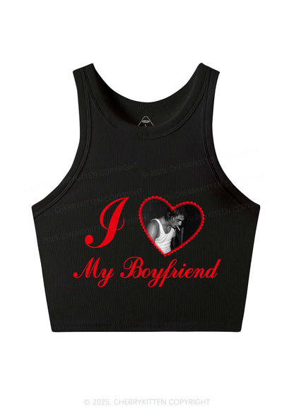 Custom Heart My Bf GF Y2K Crop Tank Top Cherrykitten