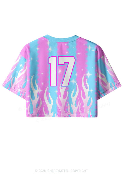 Dibs On The DJ Y2K Crop Sport Jersey Shirts Cherrykitten
