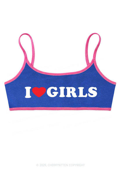 I Love Girls Pride Y2K Super Crop Cami Cherrykitten