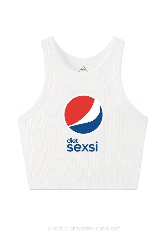 Diet Sexsi Y2K Crop Tank Top Cherrykitten