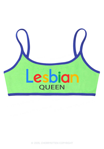 Lesbian Queen Pride Y2K Super Crop Cami Cherrykitten