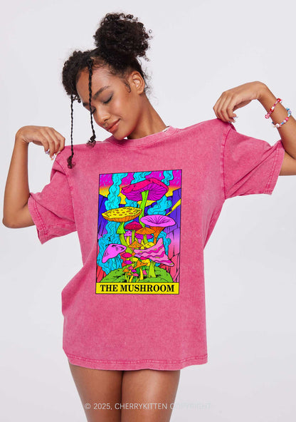 The Mushroom Y2K Washed Tee Cherrykitten