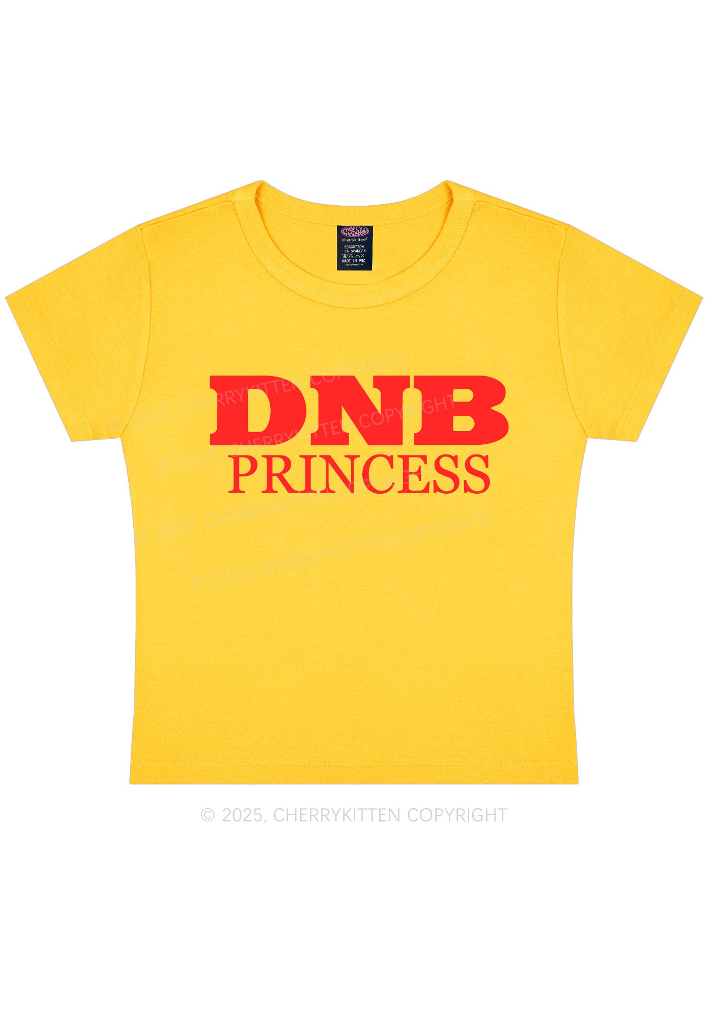 DNB Princess Y2K Baby Tee Cherrykitten