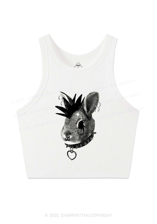 Custom Punk Pet Y2K Crop Tank Top Cherrykitten