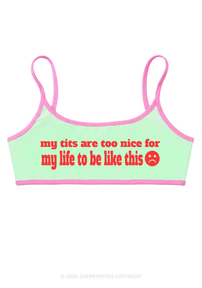 My Txts Are Too Nice Y2K Super Crop Cami Cherrykitten