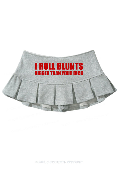 I Roll Blunts Y2K Mini Pleated Skirts Cherrykitten