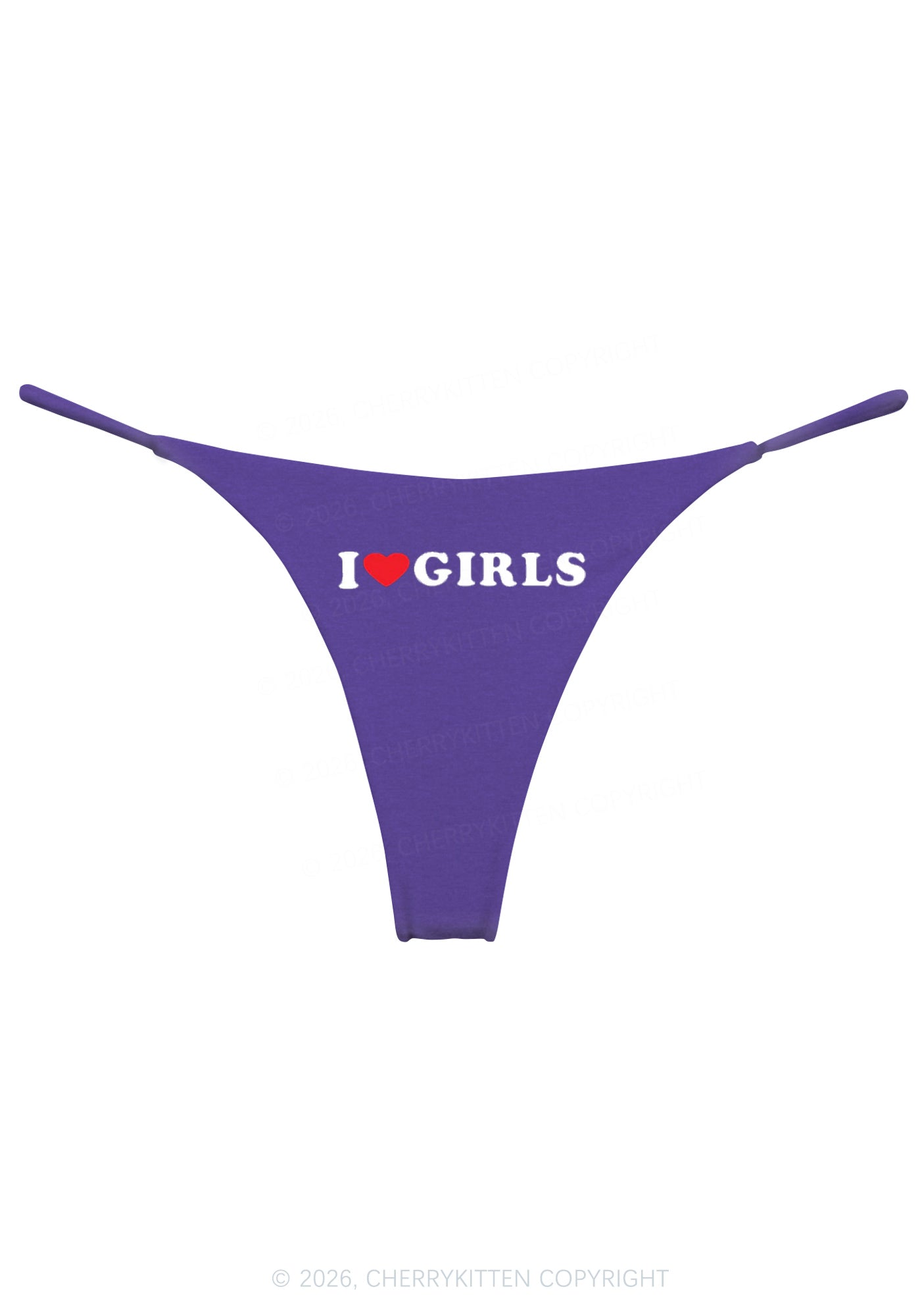 I Love Girls Pride Y2K Bikini String Thong Cherrykitten