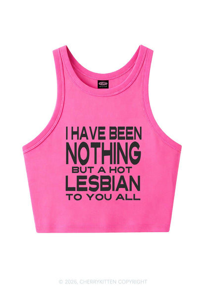 I Have Been A Hot Lesbian Pride Y2K Crop Tank Top Cherrykitten