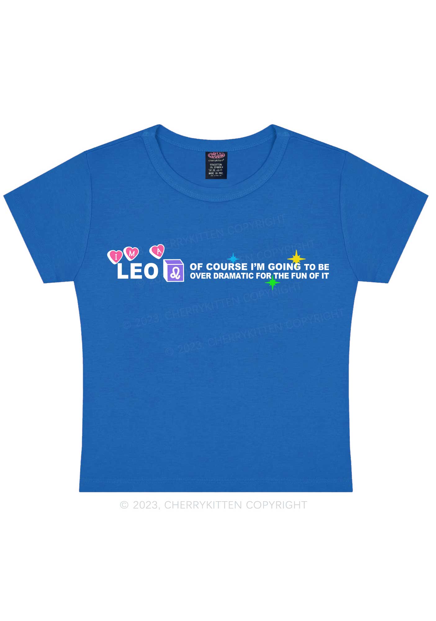 I'm A Leo Y2K Baby Tee Cherrykitten
