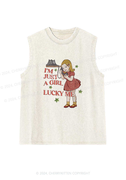 Lucky Me Y2K Washed Tank Cherrykitten