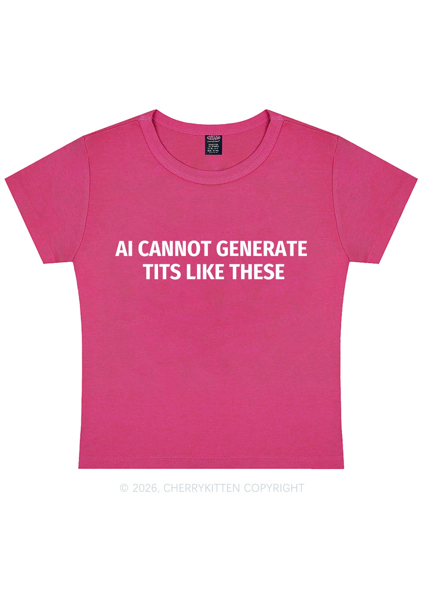 Ai Cannot Generate Txts Y2K Baby Tee Cherrykitten