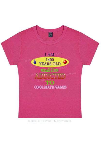 Curvy Cool Math Games Y2K Baby Tee Cherrykitten