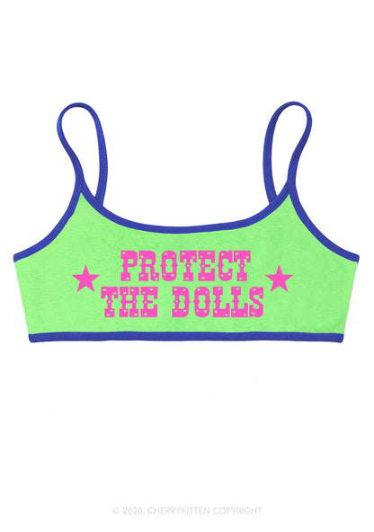 Protect The Dolls Y2K Super Crop Cami Cherrykitten