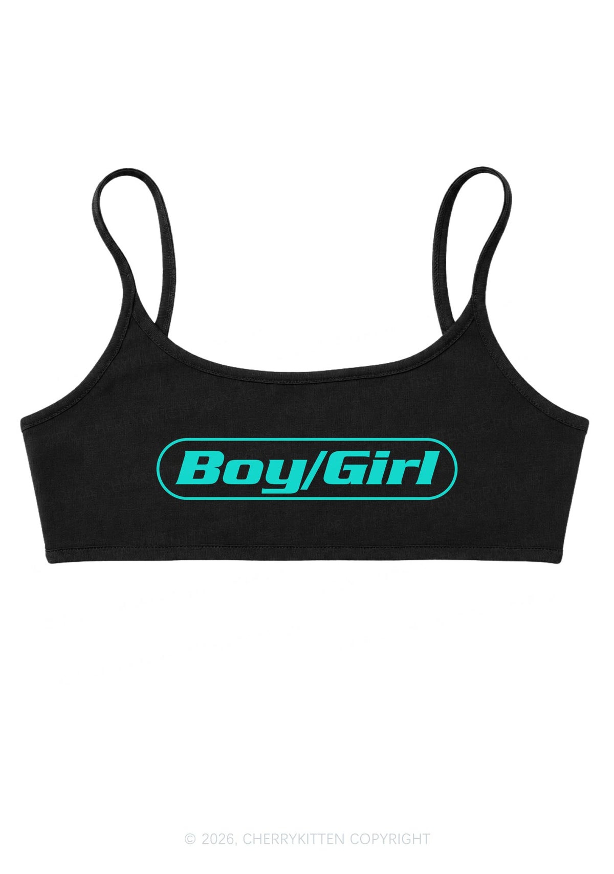 Boy Or Girl Pride Y2K Super Crop Cami Cherrykitten