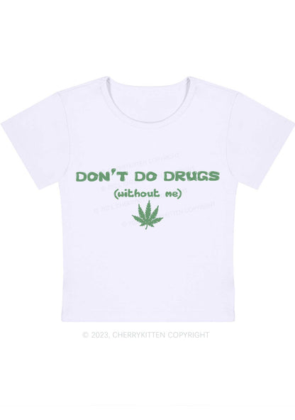 Curvy Don't Do Without Me Baby Tee Cherrykitten