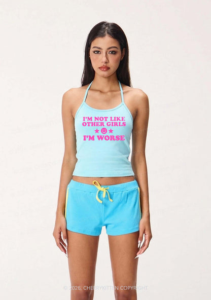 Im Worse Y2K Halter Neck Cami Cherrykitten