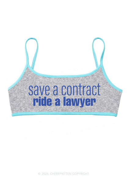 Save Contract Ride Lawyer Y2K Super Crop Cami Cherrykitten