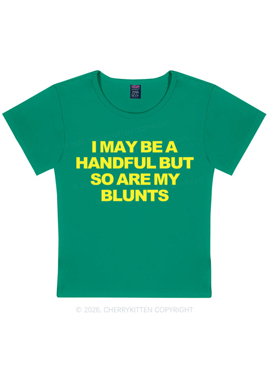 Handful Blunts Y2K Baby Tee Cherrykitten