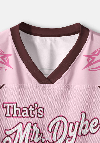 Thats Mr Dyke To You Pride Y2K Crop Sport Jersey Shirts Cherrykitten