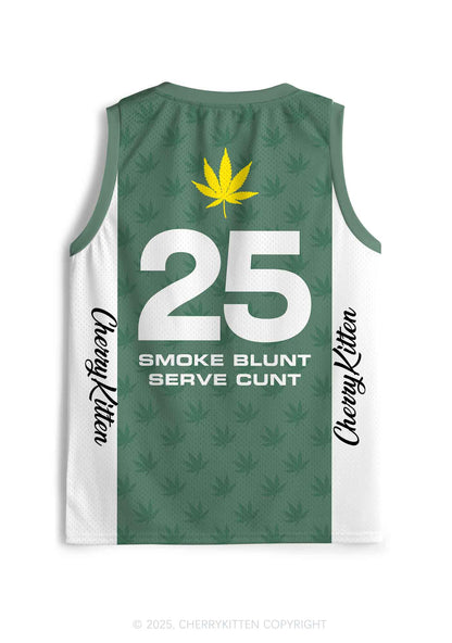 Custom Green Racing Smoke Blunt Y2K Sport Jersey Tank Cherrykitten