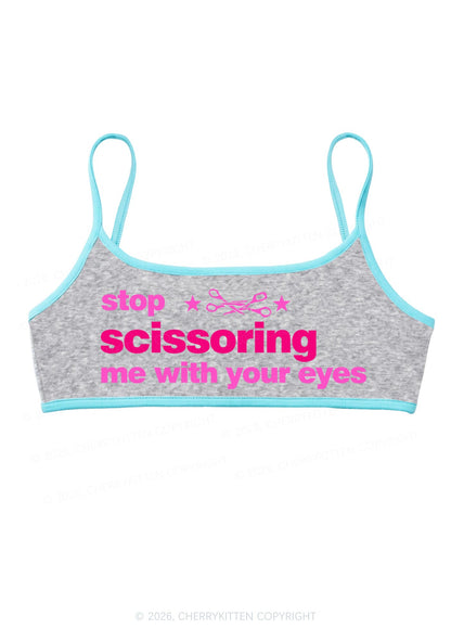 Stop Scissoring Me Pride Y2K Super Crop Cami Cherrykitten