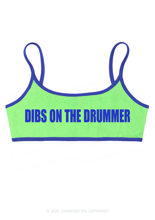 Dibs On The Drummer Y2K Super Crop Cami Cherrykitten