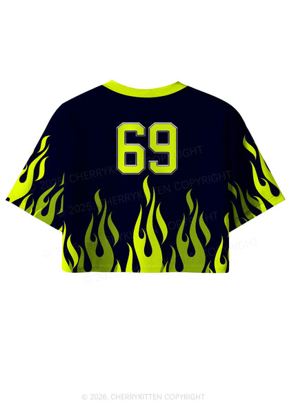 Stupid Emotional Fag Pride Y2K Crop Sport Jersey Shirts Cherrykitten