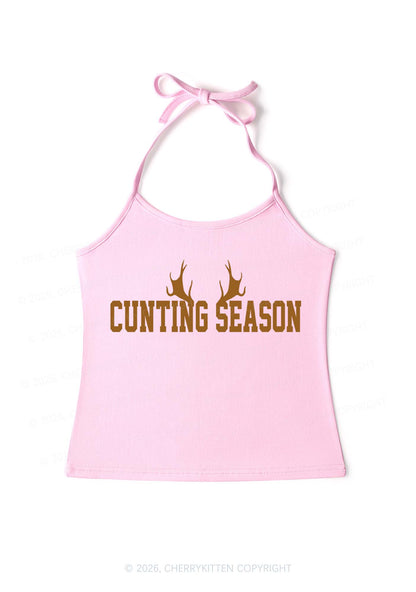 Cunting Season Y2K Halter Neck Cami Cherrykitten