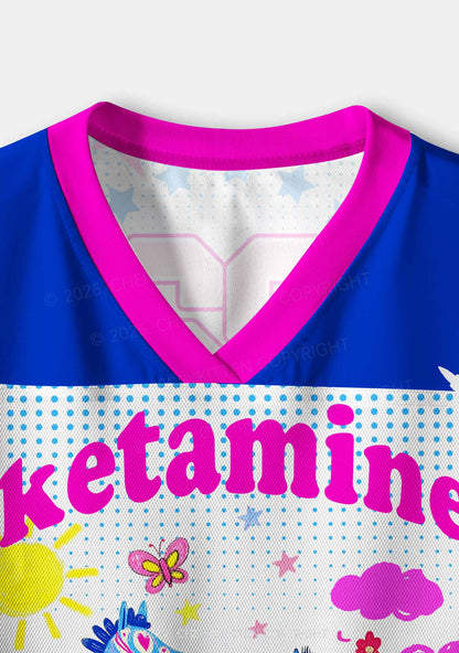 Heart Spotted Pony Y2K Crop Sport Jersey Shirts Cherrykitten