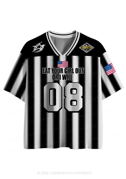Custom Eat Your Girl Out Pride Y2K Sport Jersey Shirts Cherrykitten