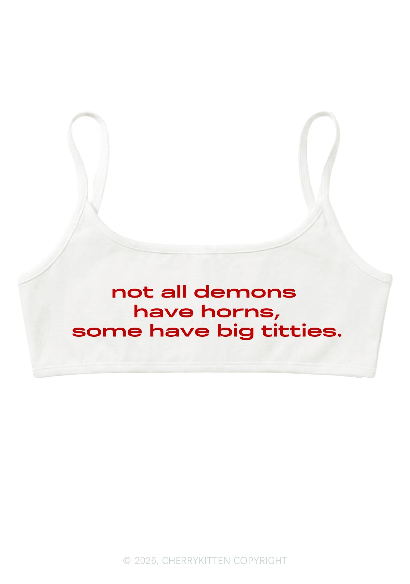Big Txtties Demons Y2K Super Crop Cami Cherrykitten