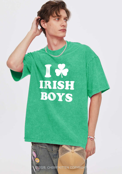Irish Boys St Patricks Y2K Washed Tee Cherrykitten
