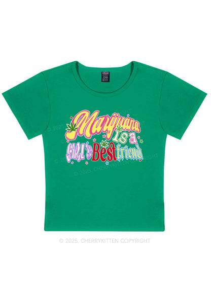 Girls Best Friend Y2K Baby Tee Cherrykitten