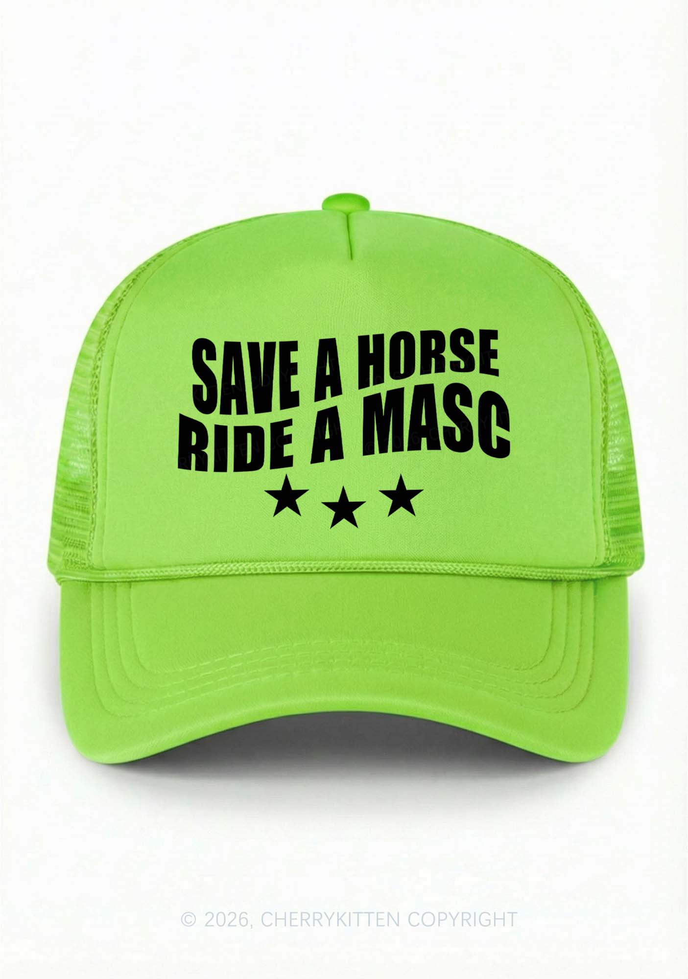 Ride A Masc Pride Y2K Trucker Hat Cherrykitten