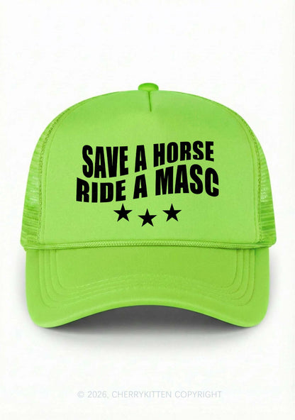 Ride A Masc Pride Y2K Trucker Hat Cherrykitten